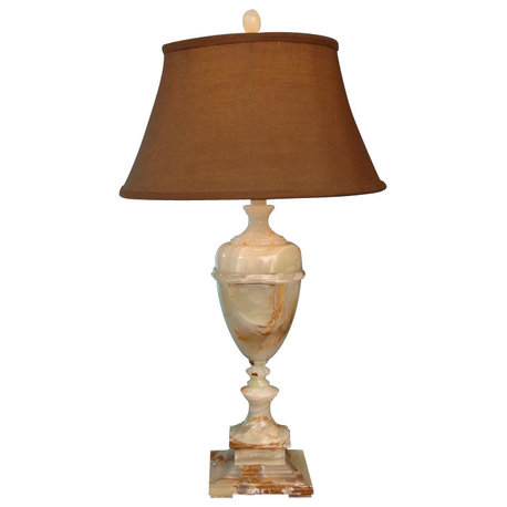 32" Tall Onyx Table Lamp "Sabrina", Chartreuse