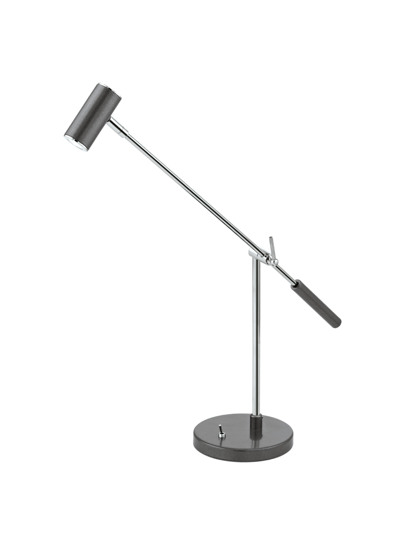 Eglo 1x2.4w Led Table Lamp W/ Antracite & Chrome Finish - 92514A