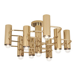 Robert Abbey - Robert Abbey Jonathan Adler Milano Flush Mount - Flush-mount Ceiling Lighting