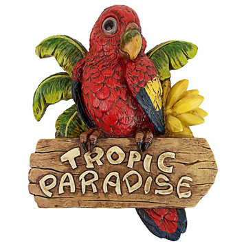 Tropic Parrot Paradise Wall Sculpture