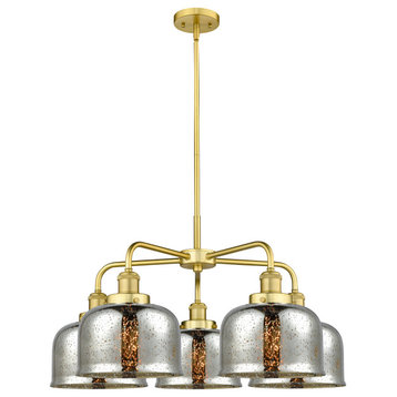 Innovations Cone 5 26" Chandelier Satin Gold