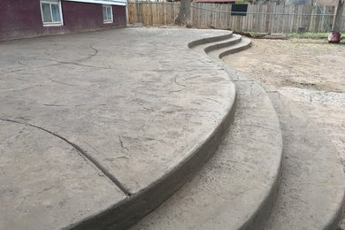 Stamped and Colored Concrete work