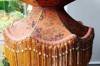 Simla - a Victorian style lampshade in vintage Kimono silk