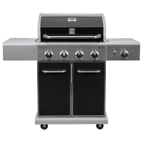 Kenmore 4 Burner with Searing Side Burner Gas Grill in Black and Chrome