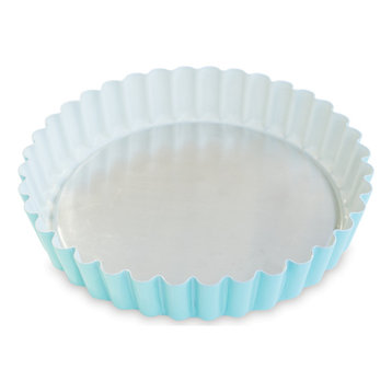 Nordic Ware Blue Aluminum Nonstick Quiche and Tart Pan, 8 Inch