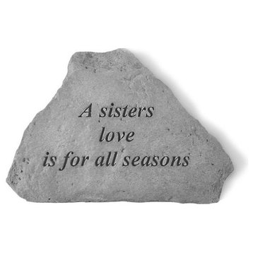 "A Sister's Love is for All Seasons" Garden Stone