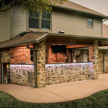 A Rustic Outdoor Kitchen Addition
