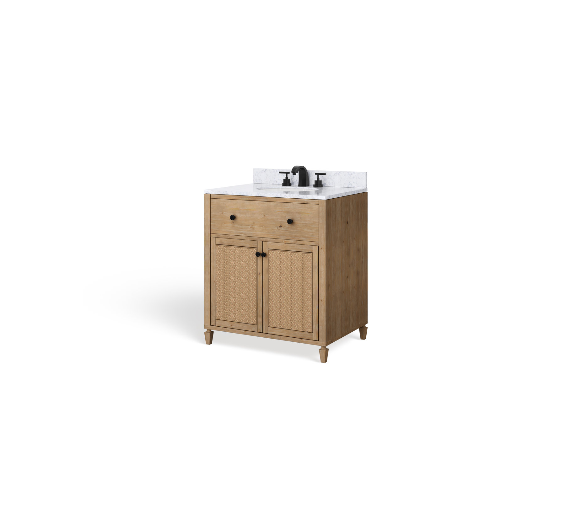 Annie Bathroom Vanity, Weathered Fir, 30", Single Sink, Freestanding