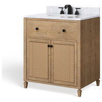 Annie Bathroom Vanity, Weathered Fir, 30", Single Sink, Freestanding