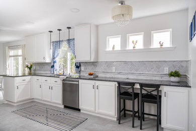 Kitchen - coastal kitchen idea in Seattle
