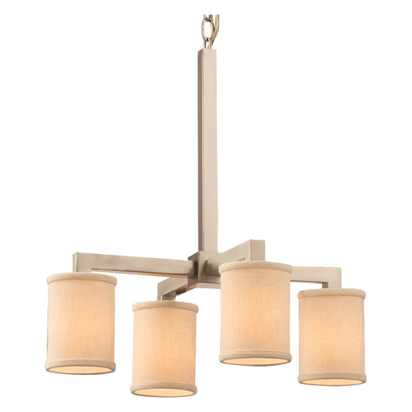 Wire Glass Aria 5 Light Chandelier, CylinderFlat, Nickel, GridClear Wire Glass Aria 5 Light Chandelier, CylinderFlat, Nickel, GridClear