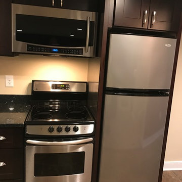 Shaker Espresso Basement Kitchen