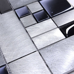 Metal Black Glass Backsplash Tile - Products
