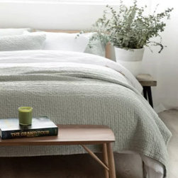 Brooke Coverlet Sage - Bedding
