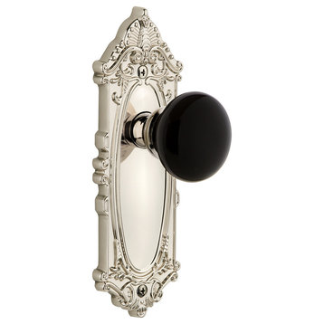 Grande Victorian Plate Passage Coventry Knob, Polished Nickel, 852546