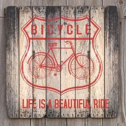 HUGE "LIFE IS A BEAUTIFUL RIDE" WALL PLAQUE - Products