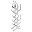 vidaXL Flame Shaped Aluminium Wine Rack, 9-Bottle