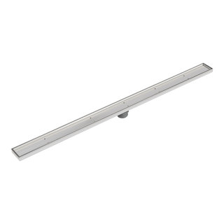 LUXE Linear Drains 26TI 26 Tile Insert Linear Shower Drain - Satin  Stainless 