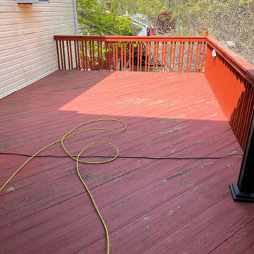 Deck sealing and stain