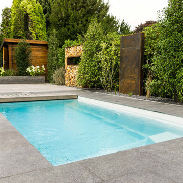 Mettmann | GFK Fertig Pool mit Traum Sitzecke & Feuertisch