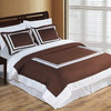 Wrinkle Free Egyptian cotton Hotel Duvet cover set, Twin-TwinXL-2-pc-Set, Chocol