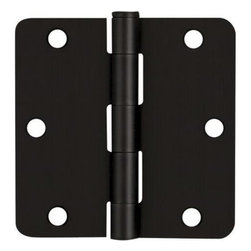 Cosmas - Cosmas Matte Black Door Hinge 3.5" With 1/4" Radius Corners - Hinges