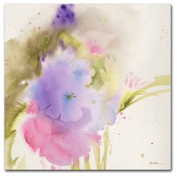 Sheila Golden 'Purple Blooming' Canvas Art, 24"x24"