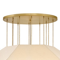 Hinkley Lyla Large Convertible Chandelier, Lacquered Brass