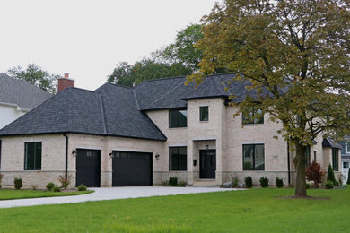 Inspiration for a contemporary exterior home remodel in Chicago