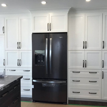 Cabinetsmith Kitchen in Impressions white Shaker- plenty of storage!