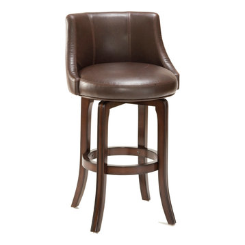 Napa Valley Swivel Stool, Brown, Counter Height