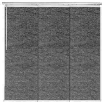 Ember Lead 3-Panel Track Extendable Vertical Blinds 36-66"W