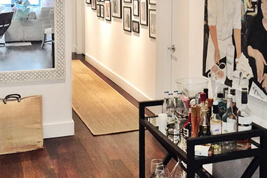Example of a small trendy home design design in New York