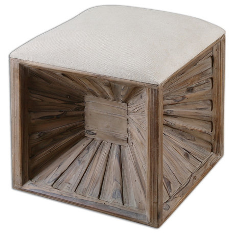 Uttermost Jia Wooden Ottoman