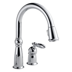 Delta Victorian&reg; Single Handle Pull-Down Kitchen Faucet - Kitchen Faucets