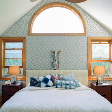 Zamira Stenciled Eclectic Farmhouse Bedroom