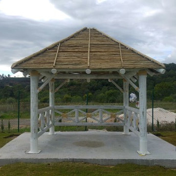 Timber Pergola with Eucalyptus Laths
