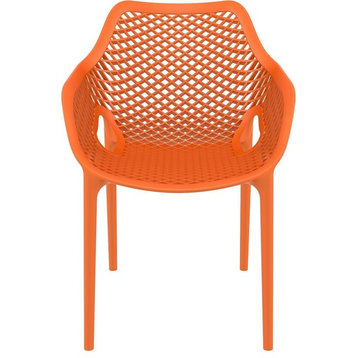 Air XL Outdoor Dining Arm Chair Orange