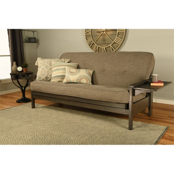 Kodiak Furniture Alamosa Sofa Sleeper Includes Linen Stone Gray Mattress