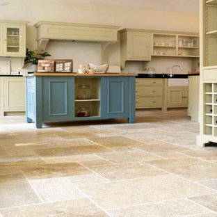 Küchen mit Speckstein-Arbeitsplatte und Travertin Ideen, Design