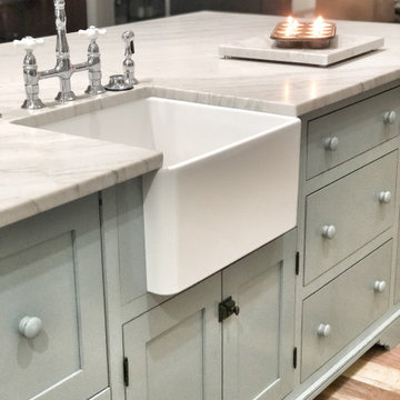 Custom-built kitchen island