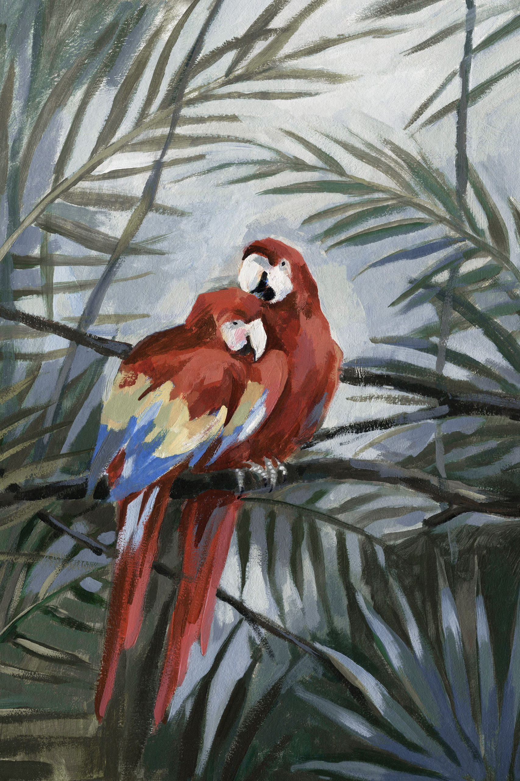 "Friends for Life" Painting Print on Wrapped Canvas, 30"x45"