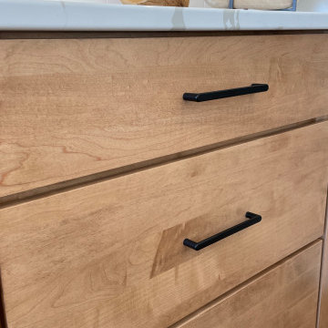 Ivory Painted and Maple Pecan Kitchen Design in Bettendorf, Iowa
