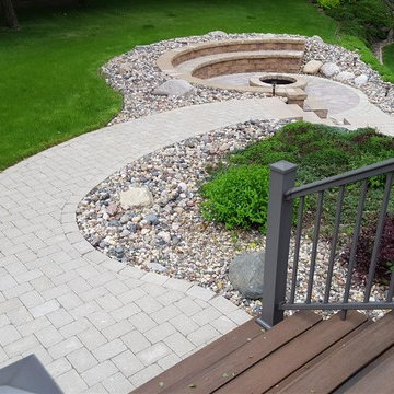 Cannon Lake Firepit Patio & Outdoor Kitchen