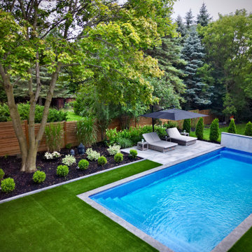 Architectural Overhead of Hot Tub with Precision Grid Layout