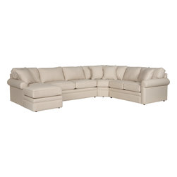 Collins Premier Sectional by La-Z-Boy shown in Cotton - Products