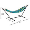 Blue Multi Hammock with Stand