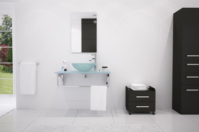 Minimalist bathroom photo in Denver