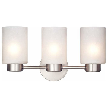 Westinghouse 6227900 8.25" Tall 3 Light Wall Sconce - Brushed Nickel