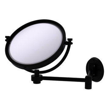 matte black wall mounted makeup mirror